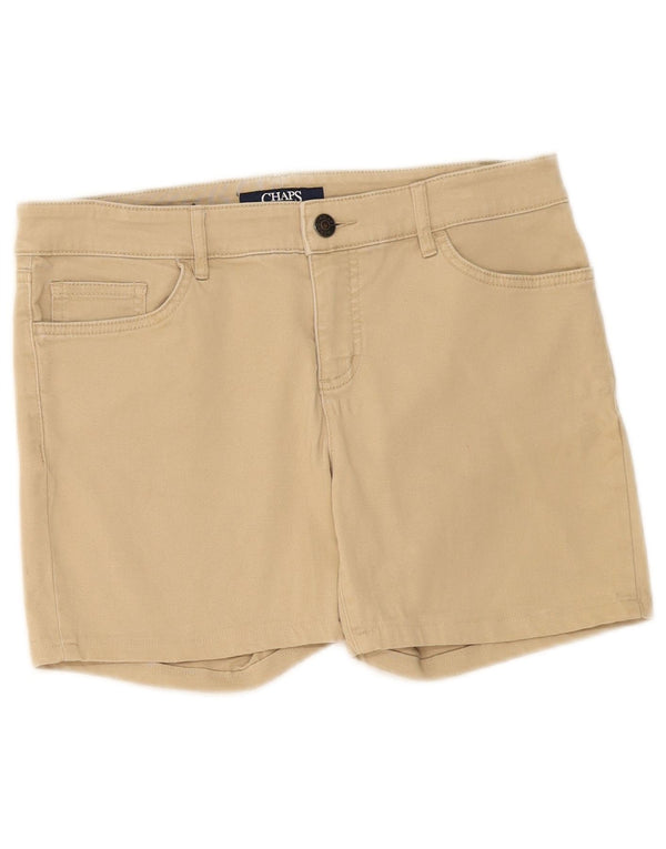 Chaps Dame Casual Shorts US 4 Small W30 Beige Bomuld