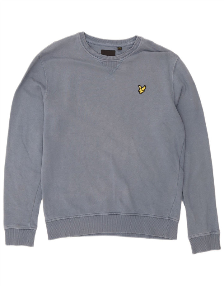 Lyle & Scott Mens Sweatshirt Jumper XS Blue Cotton