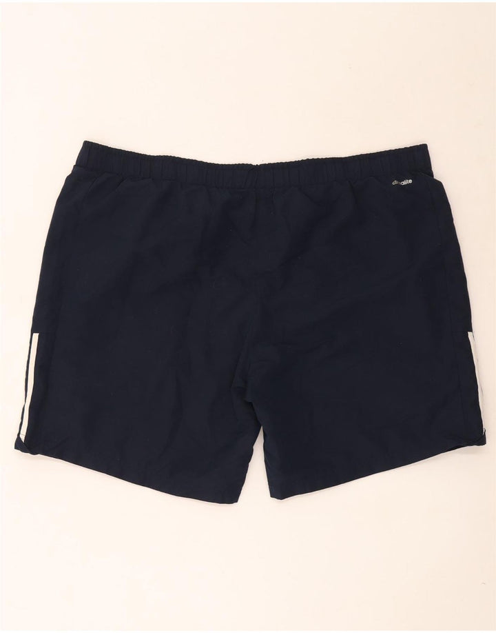 Adidas Herre Climalite Sportshorts 2XL Navy Blue Polyester
