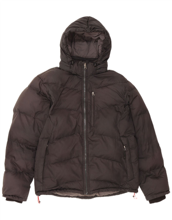 Giacca imbottita con cappuccio da uomo TIMBERLAND UK 38 poliestere nero medio