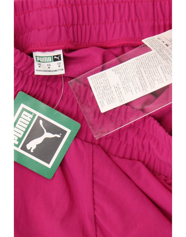 Puma Womens Sport Shorts UK 14 Medium  Pink Nylon