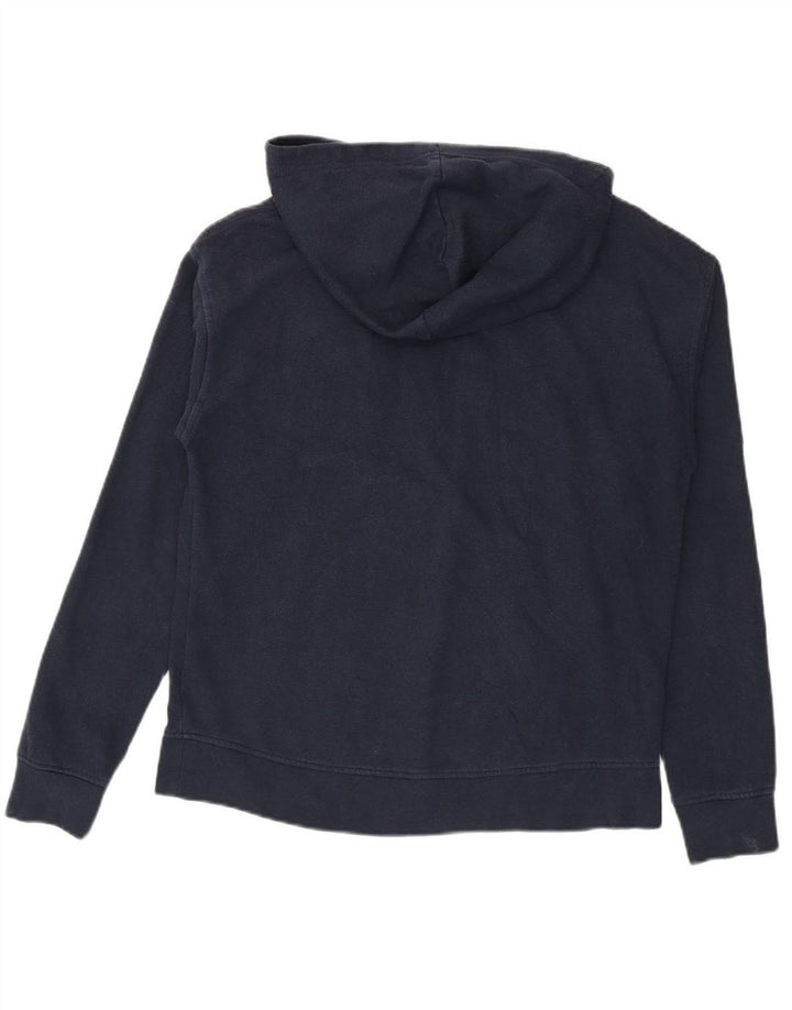 FILA Mens Graphic Hoodie Jumper Medium Navy Blue Cotton