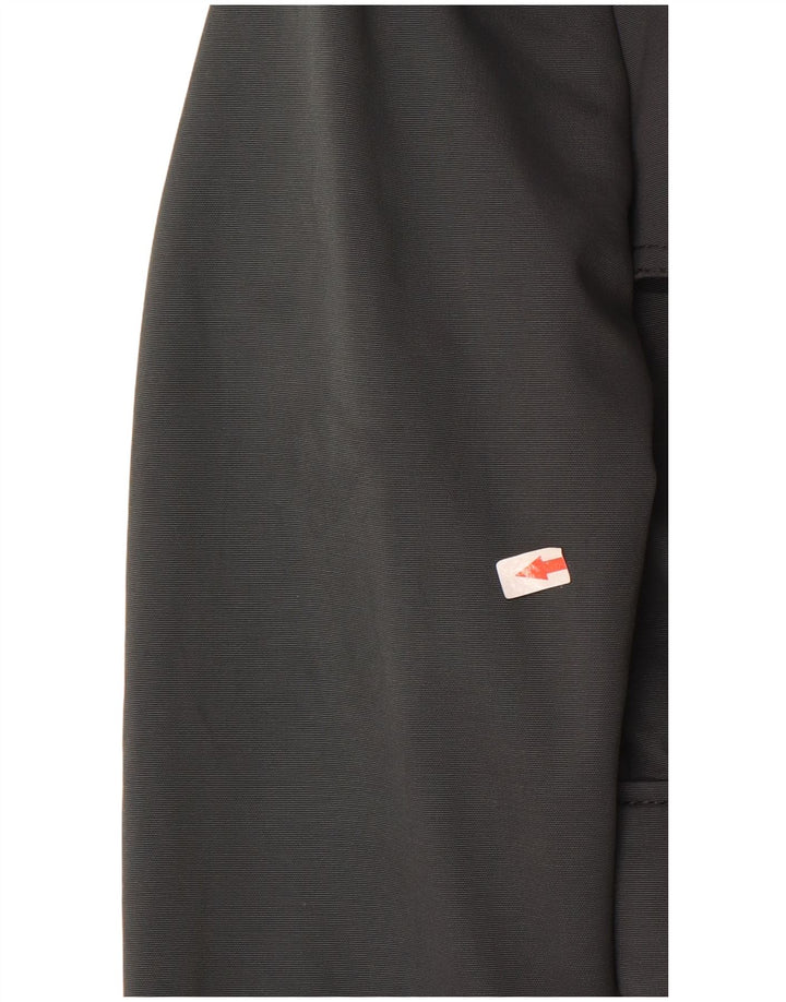 Zara Damen Kurzer zweireihiger Trenchcoat UK 14 Mittelgraue Baumwolle