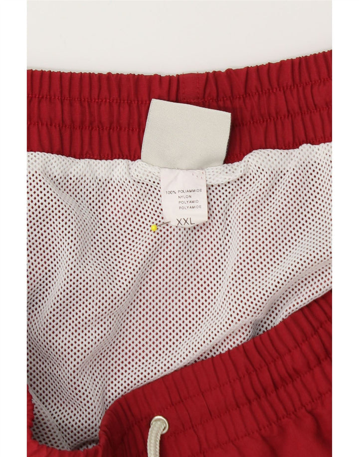 Sergio Tacchini Mens Swimming Shorts 2XL Red Colourblock Polyamide