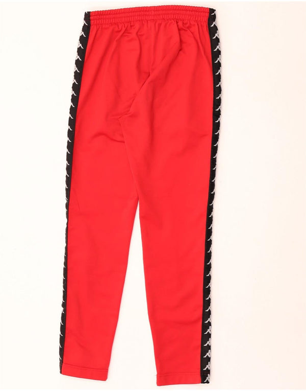 Kappa Mens Graphic Chándal Pantalones UK 10 Small Rojo Colorblock