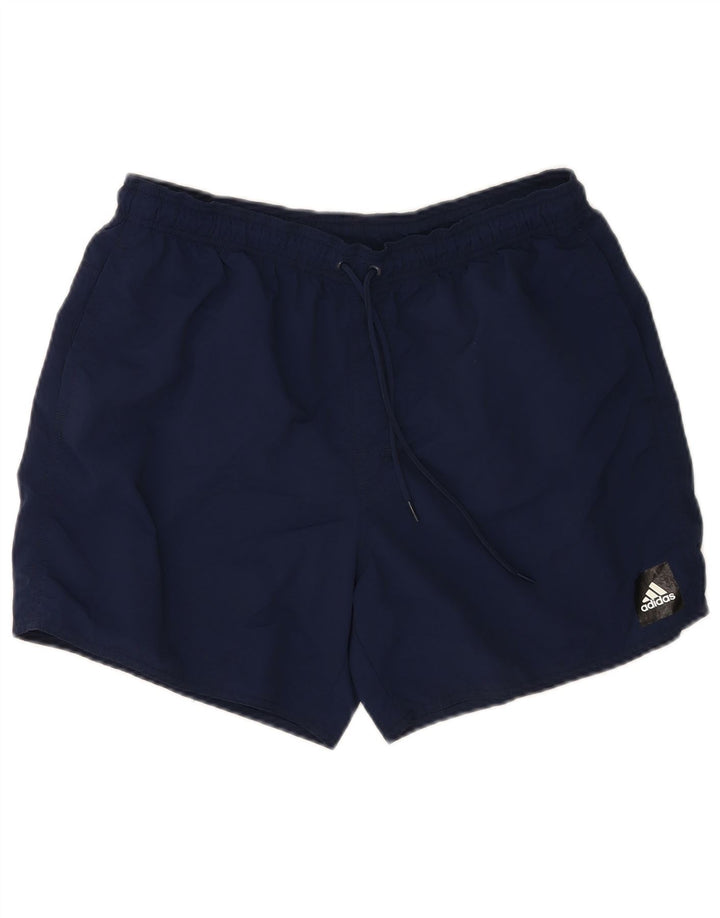 Adidas Mens Sport Shorts Large Navy Blue Polyester