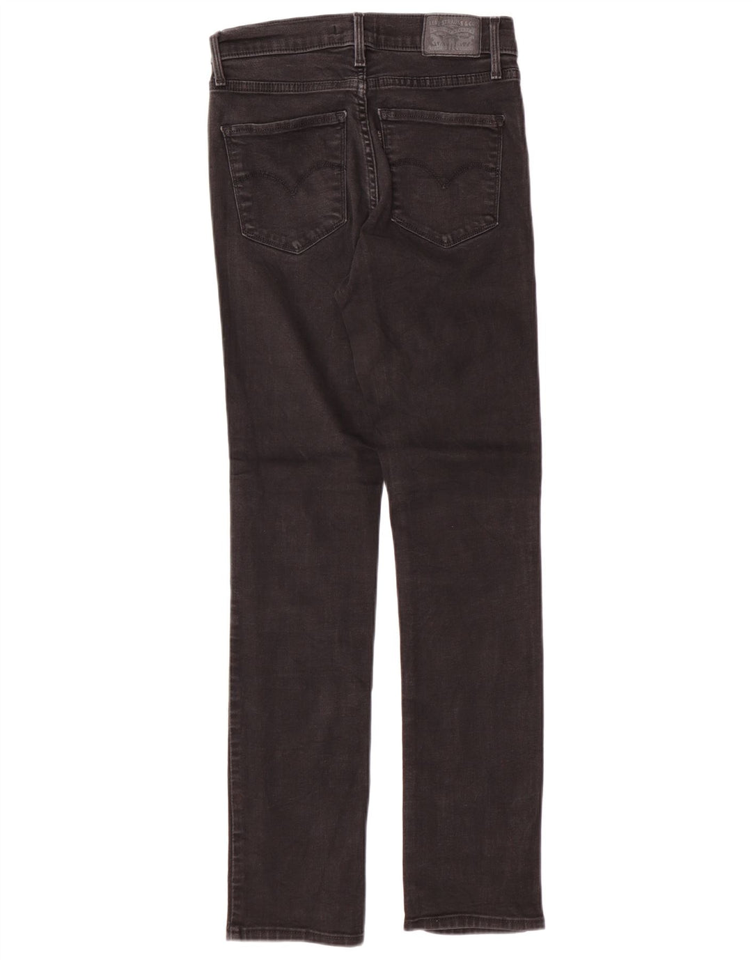 LEVI'S Womens 312 Shaping Slim Jeans W26 L30 Black Cotton