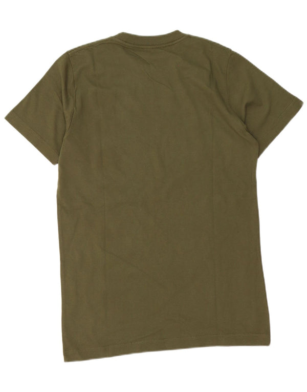 Hard Rock Cafe Mens Malta Graphic T-Shirt Top Medium Khaki Cotton