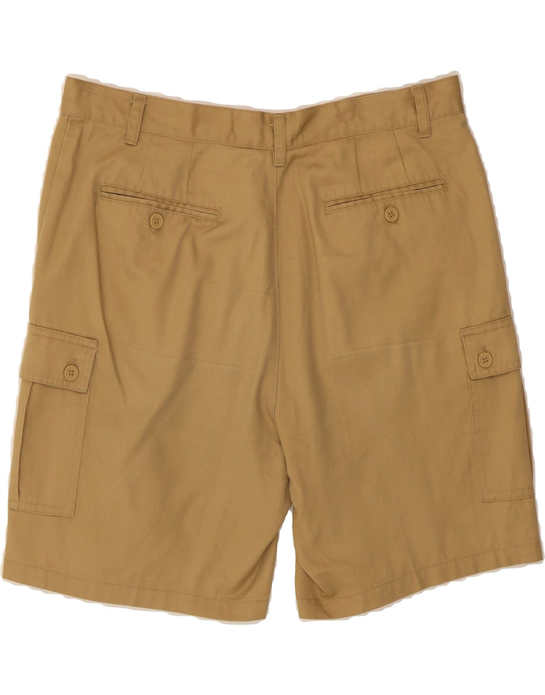 VINTAGE Mens Cargo Shorts IT 50 Large W34 Khaki Cotton Vintage Vintage and Second-Hand Vintage from Messina Hembry 