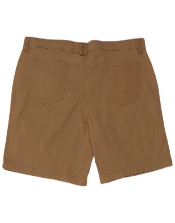 Lee Womens Riders Casual Shorts EUA 14 Grande W34 Algodão Bege