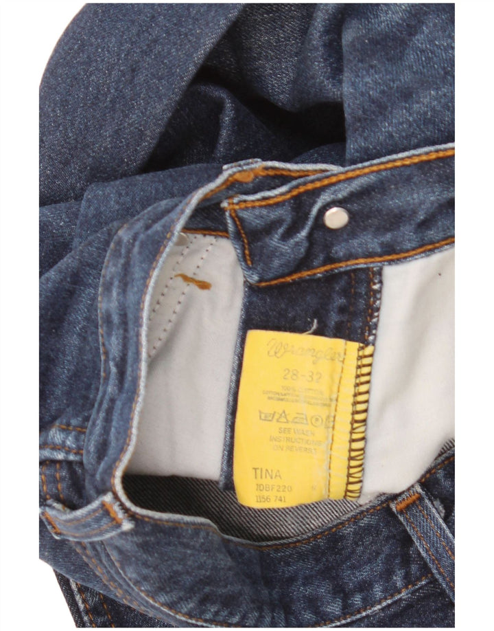 Wrangler Mens Bootcut Jeans W28 L32 Navy Blue Cotton