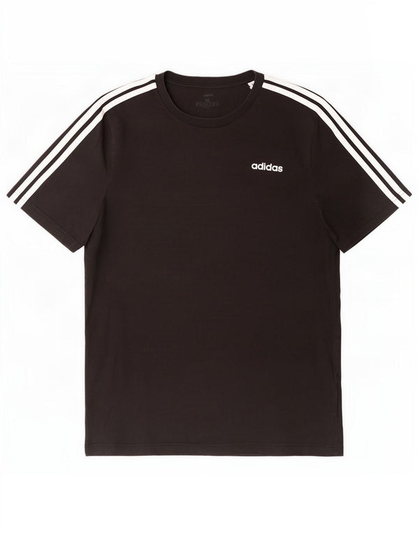 Adidas Mens T-Shirt Top XL Black Cotton