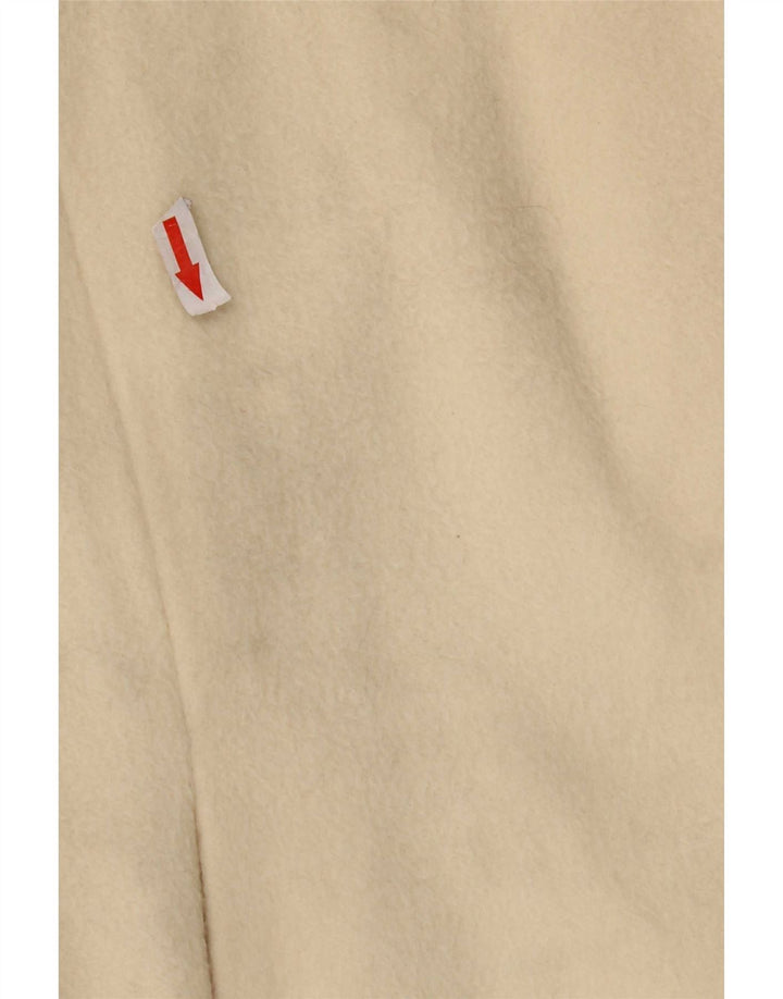 Sobretudo feminino vintage IT 42 lã virgem branca média