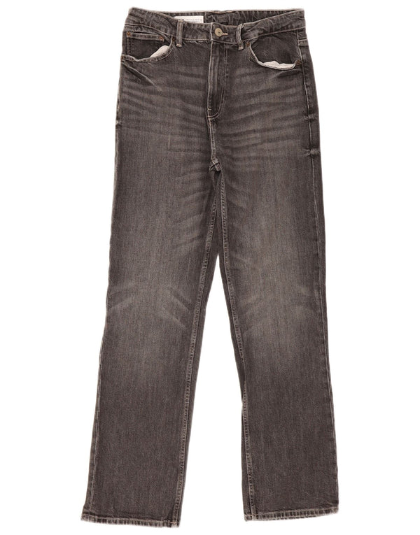 Zara Mens Straight Jeans EU 40 Medium W30 L32 Grey Cotton