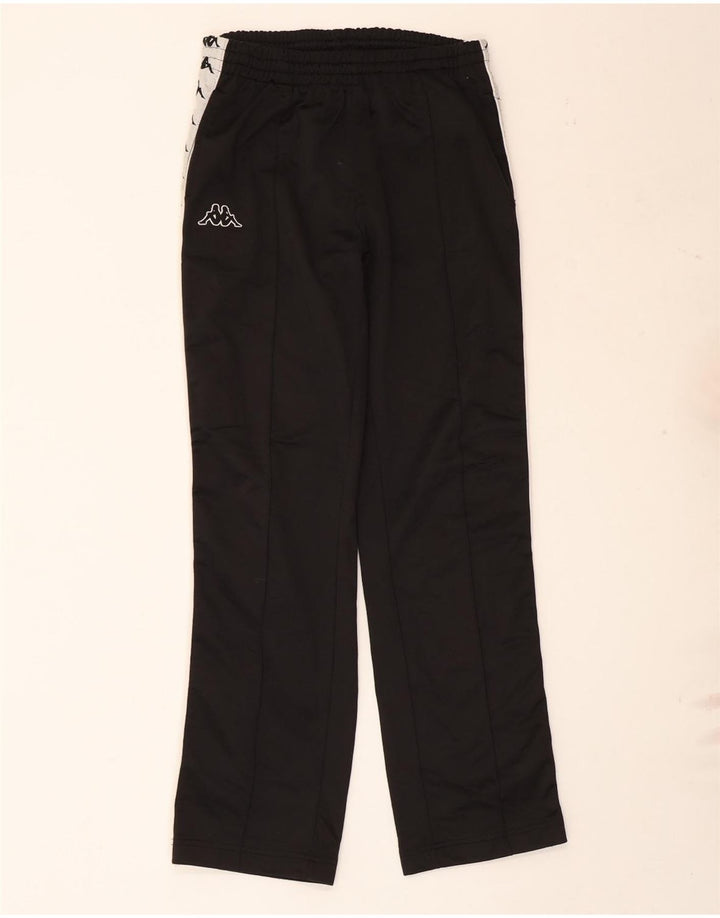 Kappa Mens Graphic Tracksuit Trousers Medium Black Colourblock Polyester