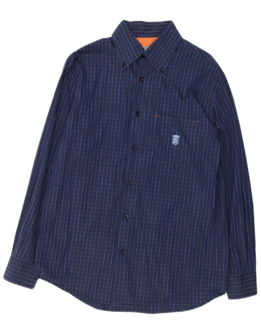 ARMATA DI MARE Chemise Homme IT 50 Coton Bleu Marine Moyen à Carreaux
