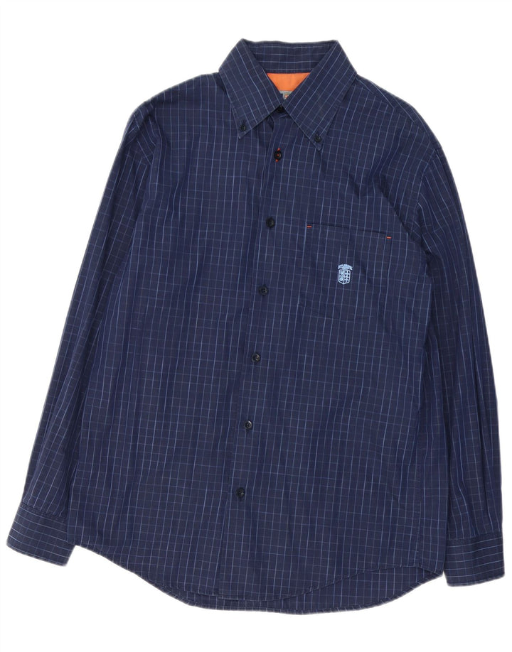 ARMATA DI MARE Chemise Homme IT 50 Coton Bleu Marine Moyen à Carreaux
