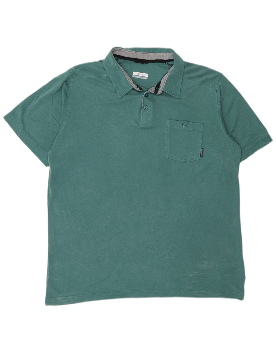 Columbia Mens Polo Shirt XL Green Modal