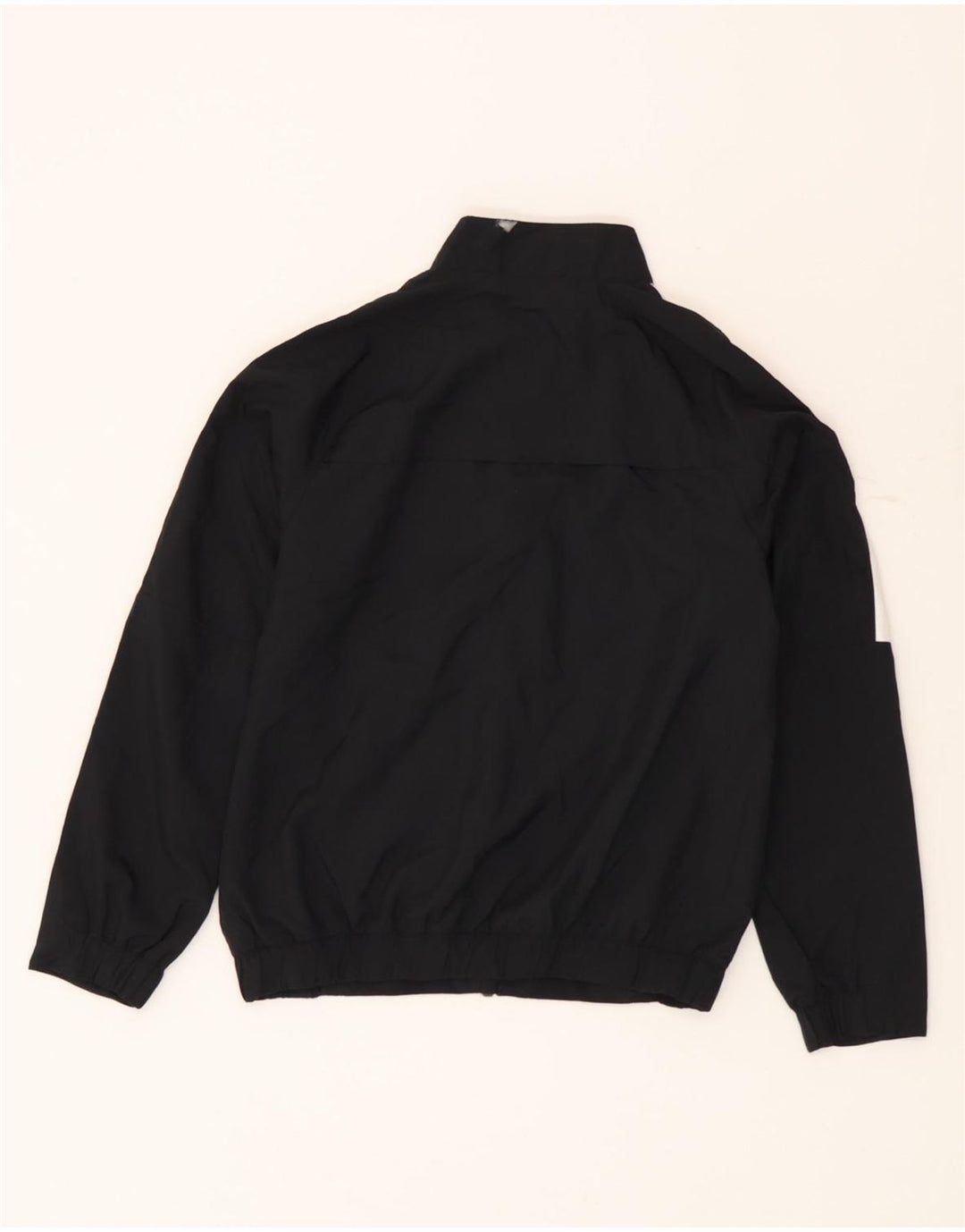 Nike Boys Dri Fit Tracksuit Top Jacket 8-9 Years Small Black Colourblock