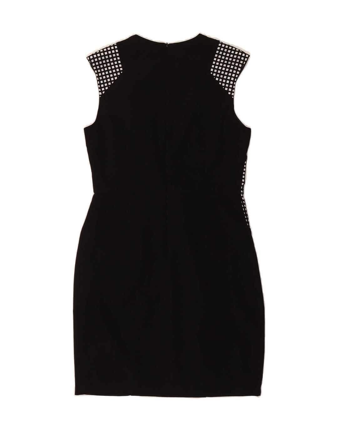 WAREHOUSE Womens Sleeveless Bodycon Dress UK 12 Medium Black Check Vintage Warehouse and Second-Hand Warehouse from Messina Hembry 