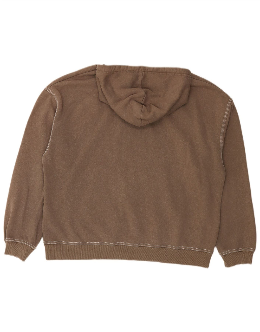 Pull & Bear Γυναικείο μπλουζάκι με κουκούλα μεγάλου μεγέθους UK 10 μικρό γκρι βαμβακερό