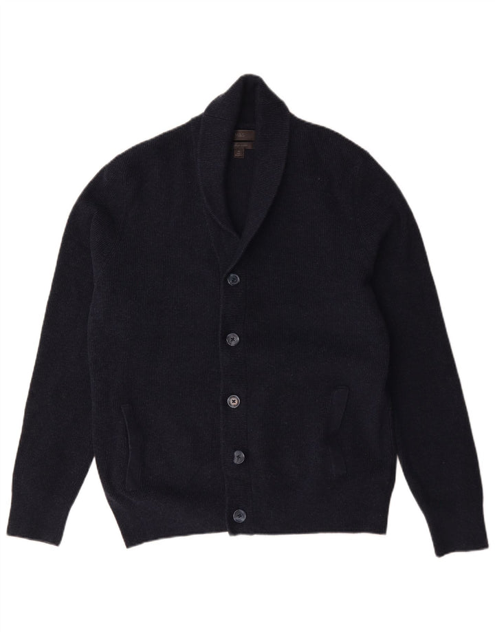 Marks & Spencer Mens Cardigan Sweater XL Navy Blue Cotton