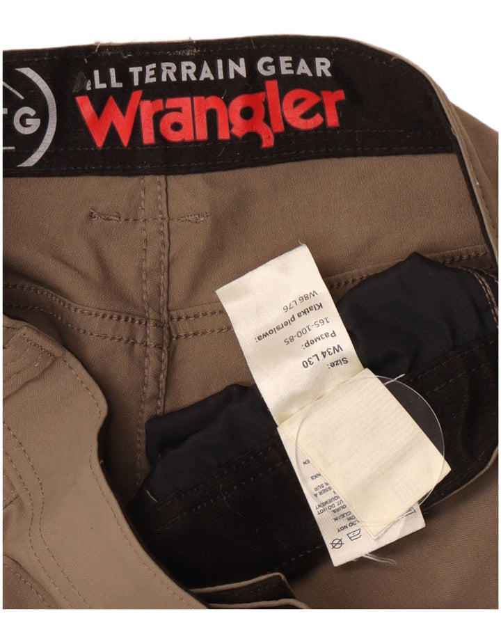 Pantaloni cargo dritti da uomo Wrangler W34 L30 Beige Poliammide