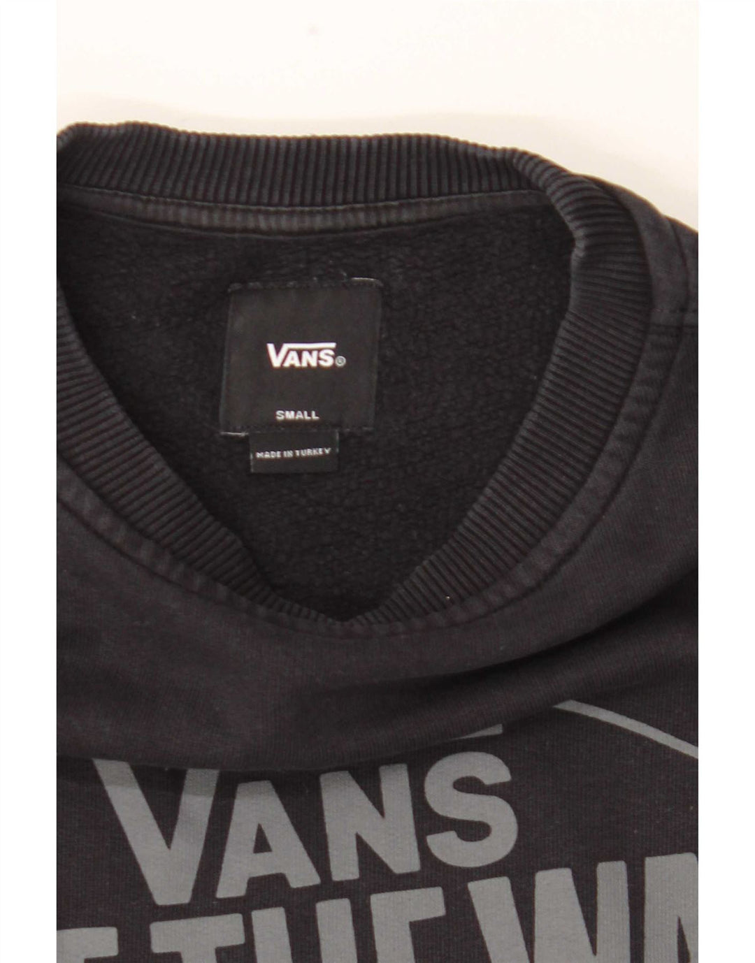 Vans Mens Graphic Sweatshirt Jumper Small Black