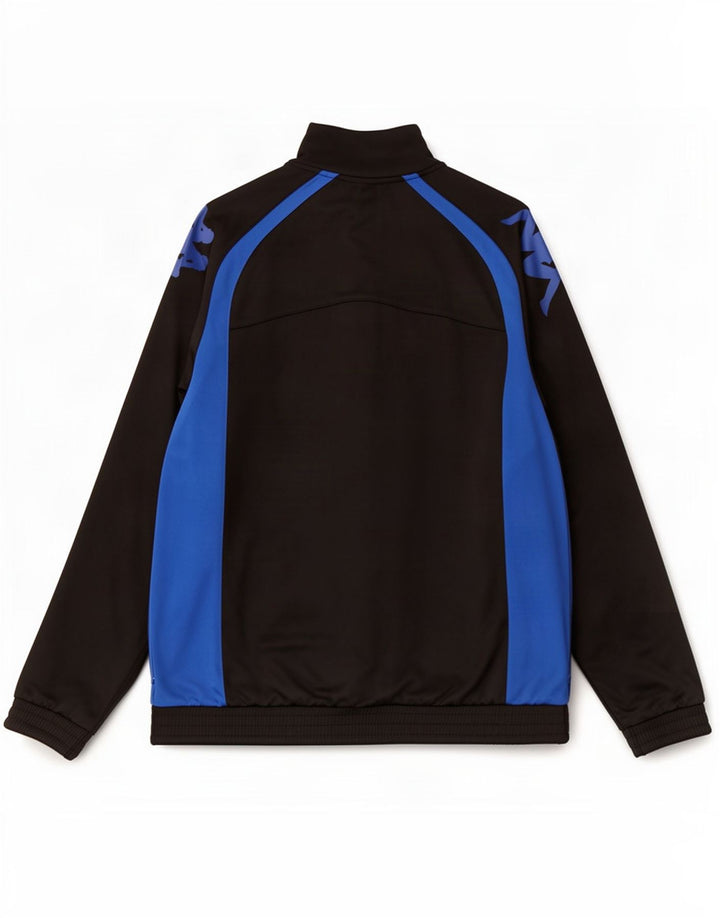 Kappa Mens Graphic Chándal Top Chaqueta Grande Negro Colorblock Poliéster