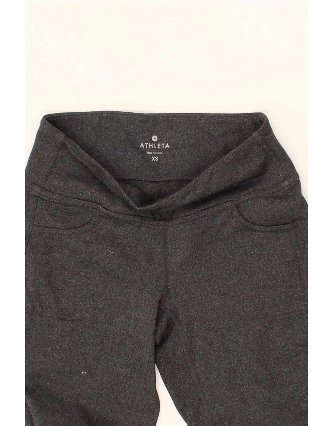 ATHLETA Womens Tracksuit Trousers UK 6 XS Grey Nylon Vintage Athleta and Second-Hand Athleta from Messina Hembry 