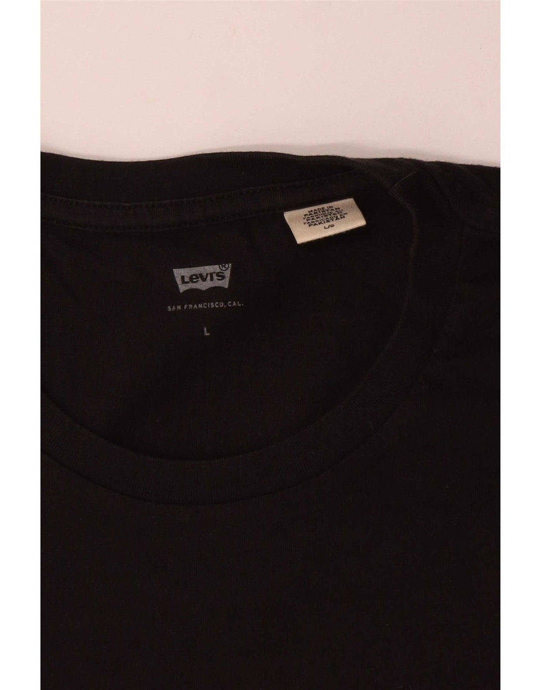 Levi's Mens Graphic T-Shirt Top Large Black Cotton