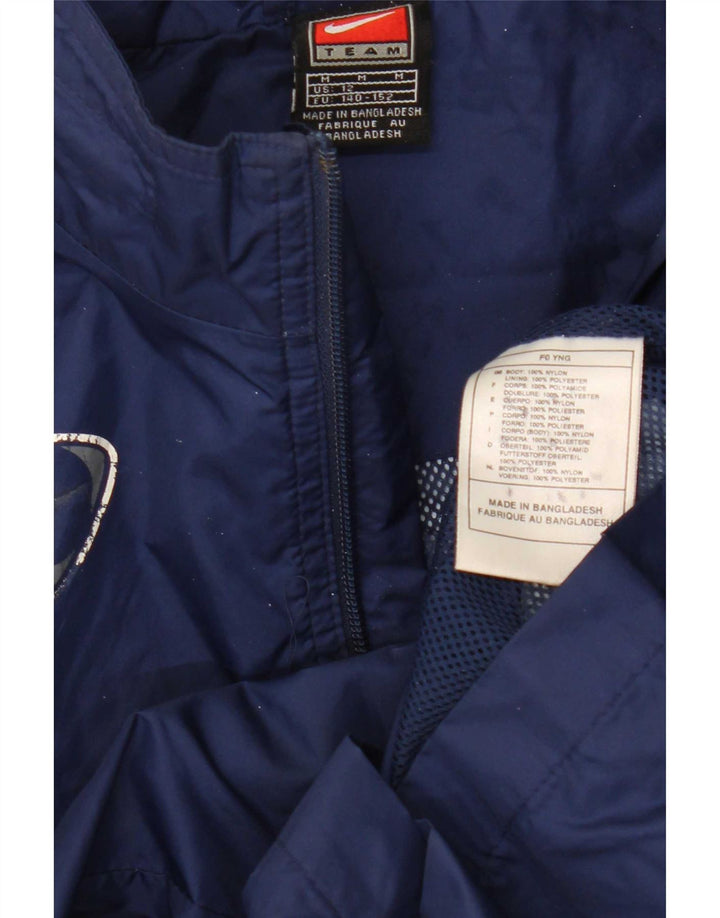 Chaqueta impermeable Nike para niños 10-11 años Mediana Azul Marino Nylon