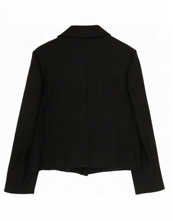 Giacca blazer a 1 bottone Marks & Spencer da donna UK 12 media a righe nere