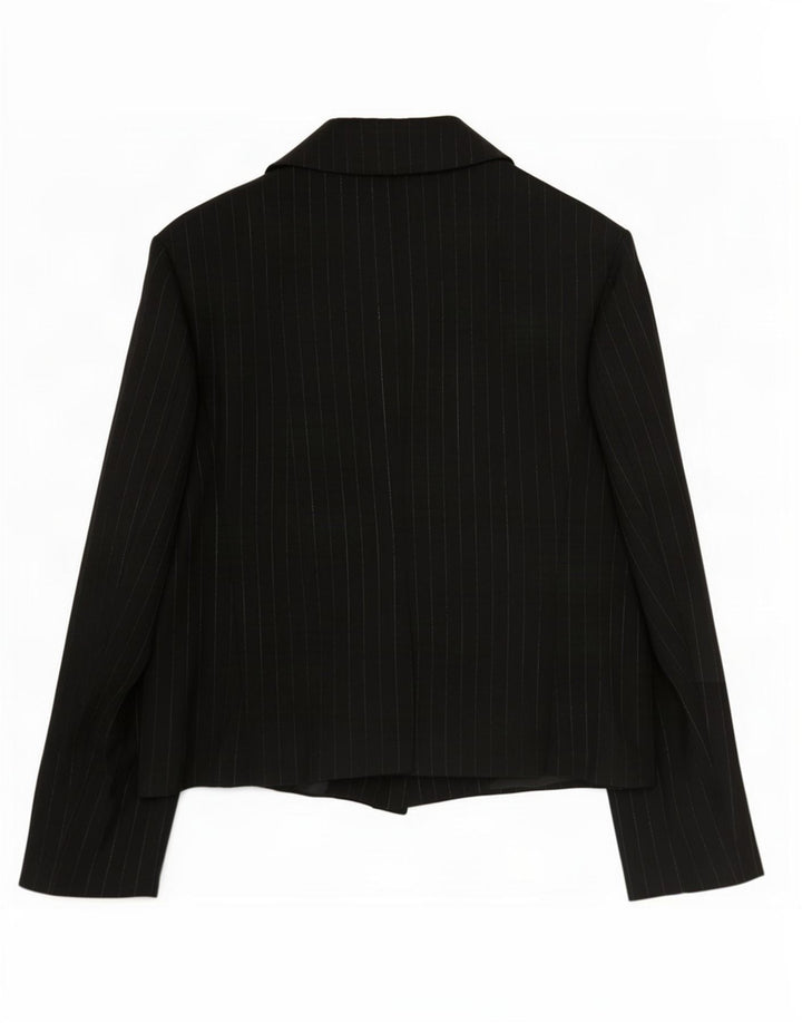 Giacca blazer a 1 bottone Marks & Spencer da donna UK 12 media a righe nere