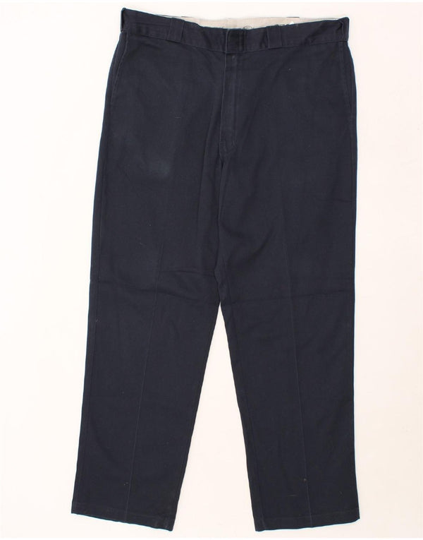 DICKIES Mens 874 Original Fit Straight Chino Trousers W41 L32 Navy Blue