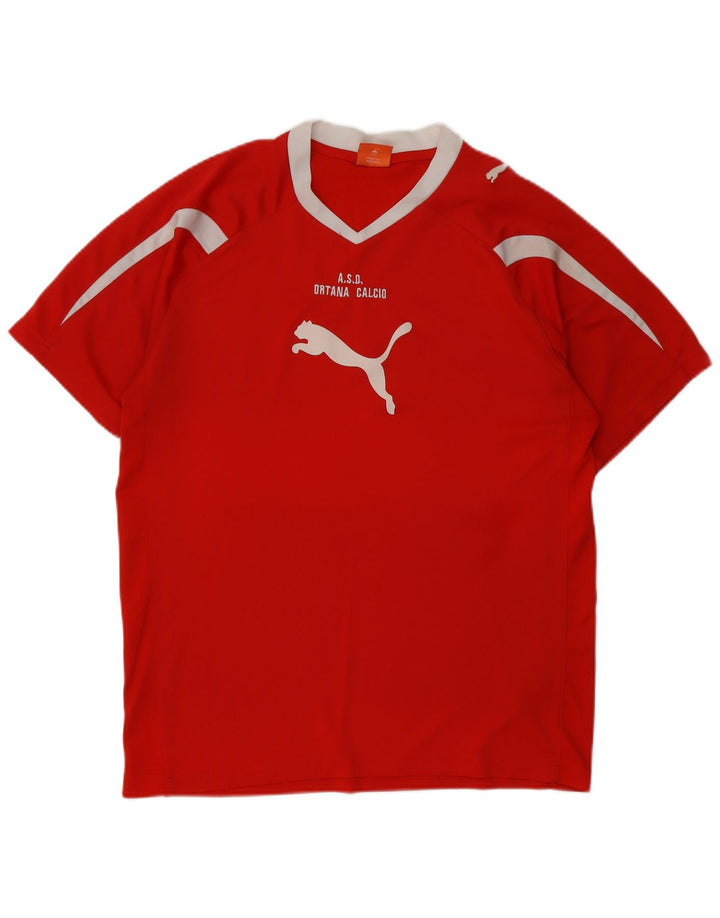 Tricou grafic Puma pentru bărbați Top Medium Red Colorblock