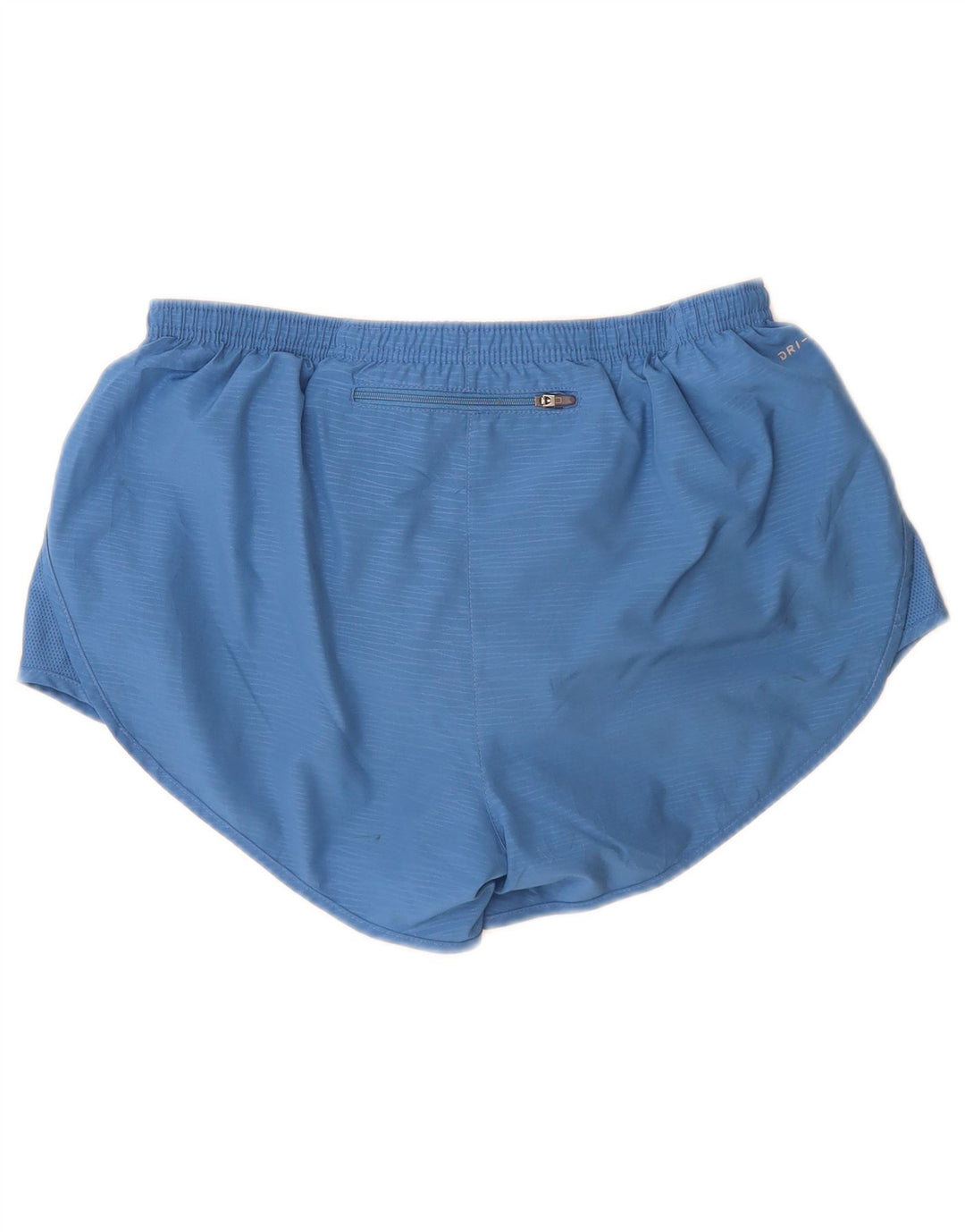 Nike Womens Dri Fit Sport Shorts UK 12 Medium Blue Polyester
