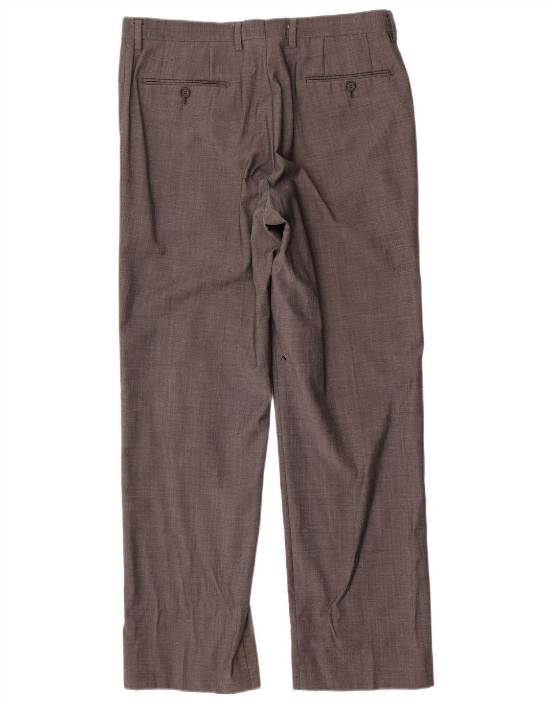 Marks & Spencer Mens Autograph Straight Suit Trousers W34 L31 Grey Wool