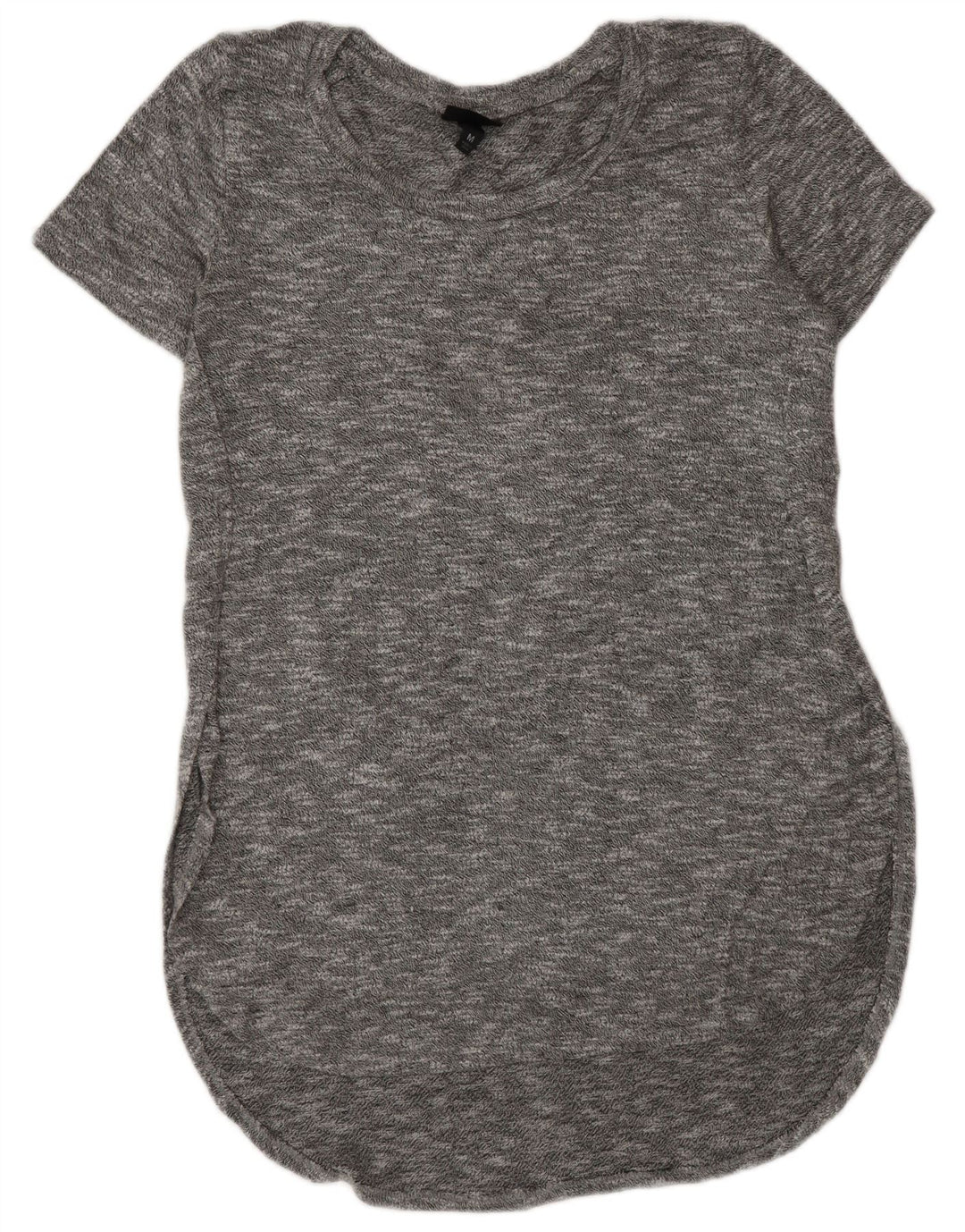 MOSSIMO Womens T-Shirt Dress UK 14 Medium Grey Flecked Rayon
