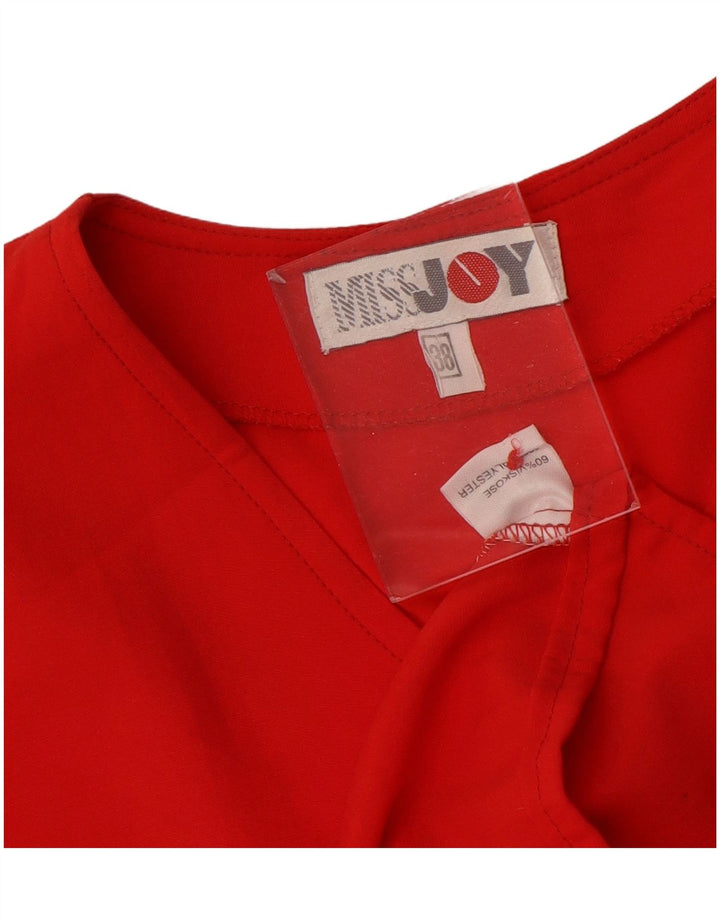 Miss Joy Dame Kortærmet Bluse EU 38 Medium Rød Viscose