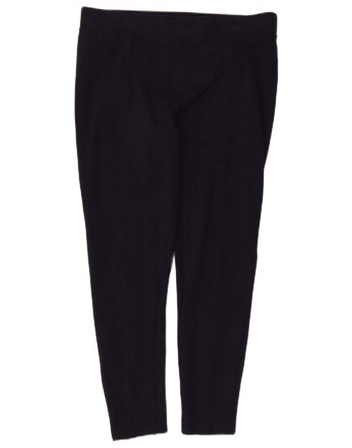 Marks & Spencer Womens Leggings UK 16 Large Navy Blue Viscose