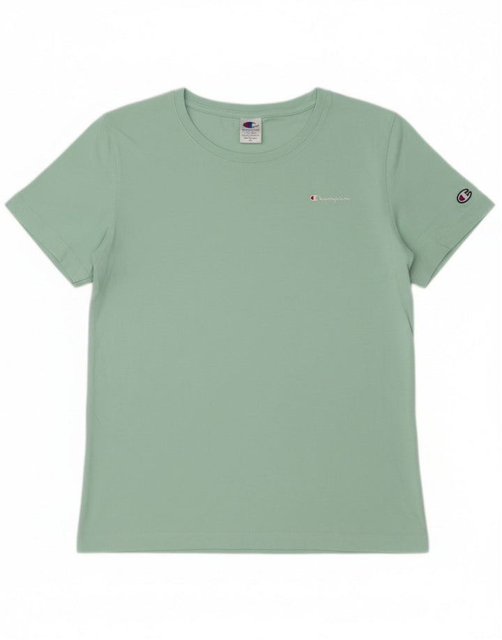 Champion Womens T-Shirt Top UK 14 Large Green