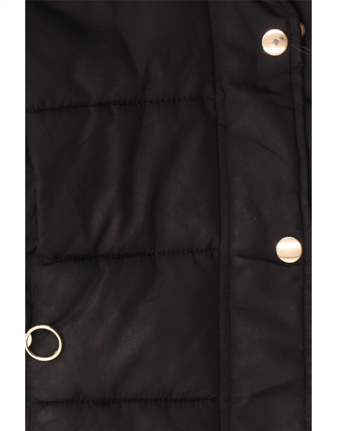 Topshop Womens Hooded Padded Jacket UK 8 Small Navy Blue Polyester