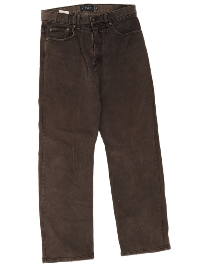 Marks & Spencer Mens Blue Harbour Straight Jeans W32 L29 Grey Cotton