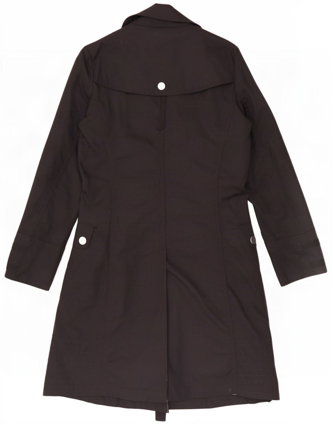 Max & Co. Gabardina para mujer UK 10 Small Poliéster negro