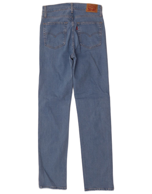 Levi's Womens 724 Ravne traperice visokog struka W27 L30 Blue Lyocell