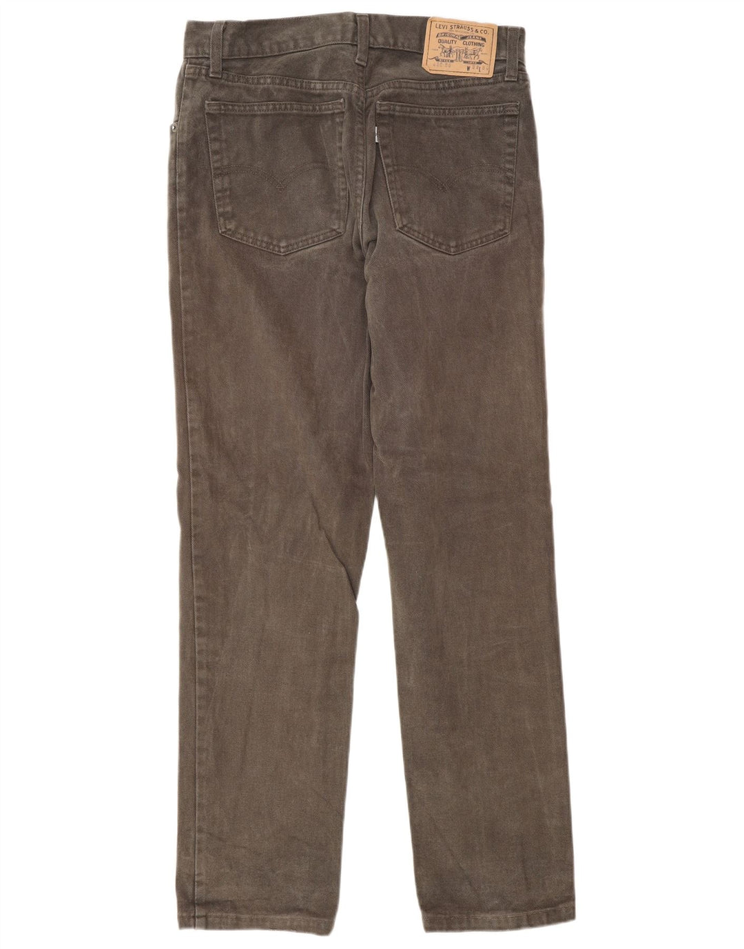 LEVI'S Mens Straight Jeans W32 L34 Grey Cotton