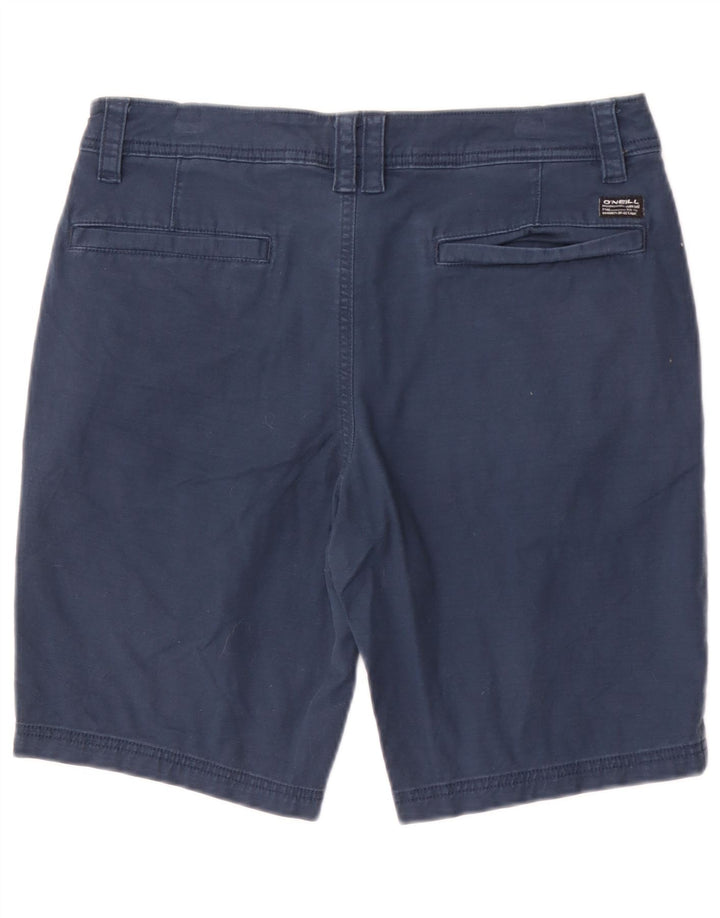 O'Neill Mens Chino Shorts W32 Medium Navy Blue Cotton