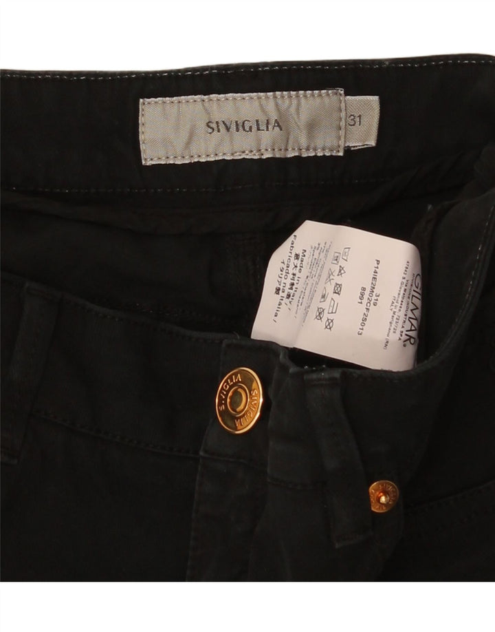 SIVIGLIA Womens Slim Jeans W31 L30 Black Cotton