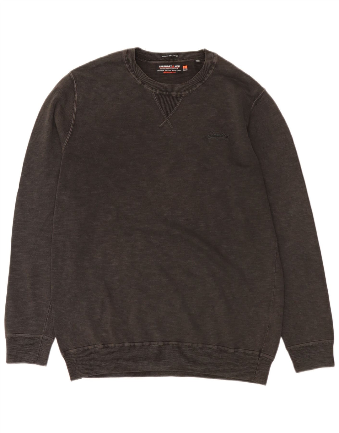 Superdry Sweat-shirt pour homme 2XL Gris Coton
